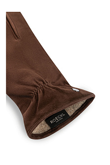 Перчатки из замши на овечьей шерсти Strassburg / Roeckl