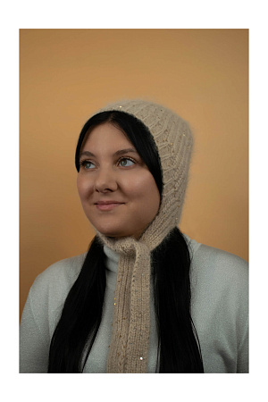 Шапка чепчик на завязках АНГОРА MARIV демисезон жен. 24/25 0Y-00015949