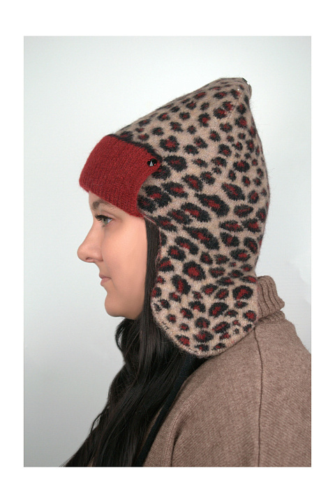 Шапка ушанка из шерсти альпаки / Vizio