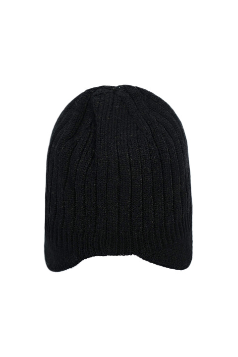 Шапка с козырькоми ушками двухслойная