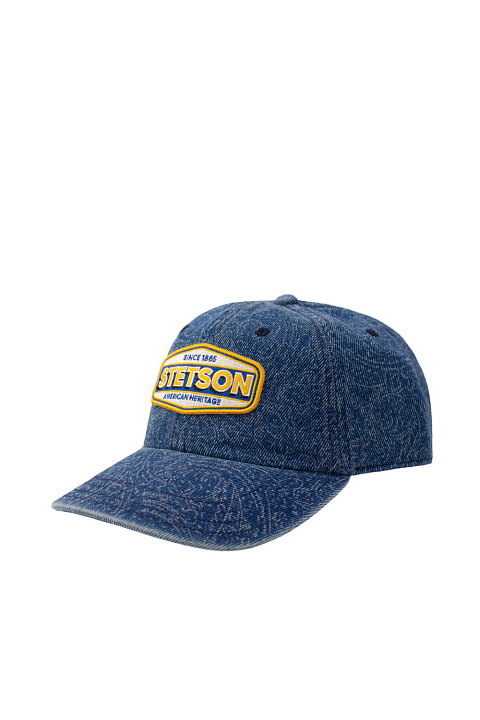 Бейсболка деним из хлопка / Stetson