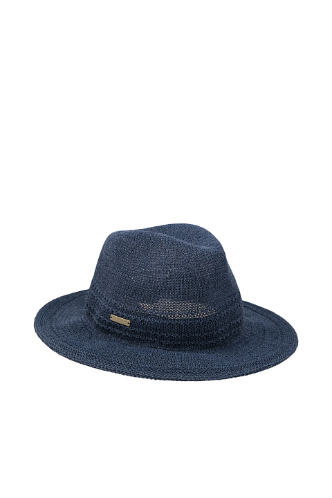 Шляпа федора из хлопка и соломы / Seeberger