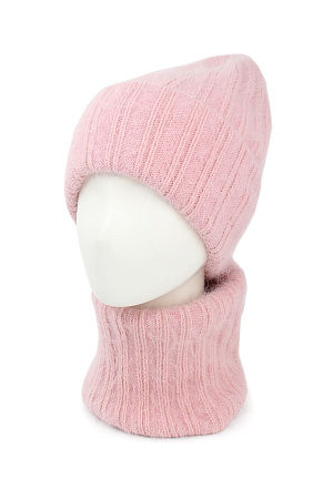 Комплект шапка+снуд+варежки колпак отворот FANS CAPS зима жен. 230 SALE