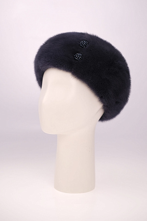 Берет МЕХ НОРКИ ФРАНЦУЗСКИЙ зима жен. 23/25 0Y-00009262