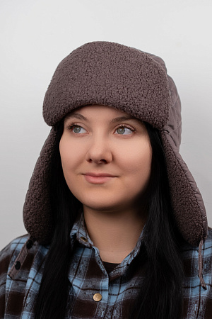 Шапка ушанка ПЛАЩЕВКА+ТЕДДИ FRANT зима жен. 23/25 0Y-00012928