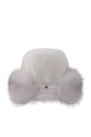 Шапка ушанка КОМБИ ЭКО НОРКА зима жен. 25/26 0Y-00018767