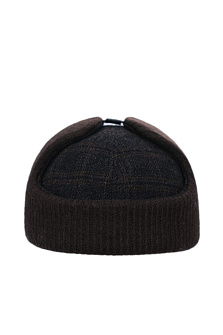 Бейсболка драповая с ушками и флисом