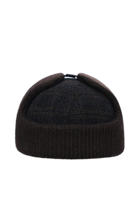 Бейсболка драповая с ушками и флисом