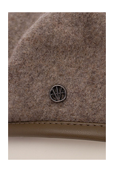 Берет из шерсти и иск.кожи / LOEVENICH