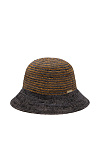 Шляпа SEEBERGER лето жен. 25 0Y-00018210 (универсальный, фланелево-серый/песочный, 1294 flannel grey/sand)