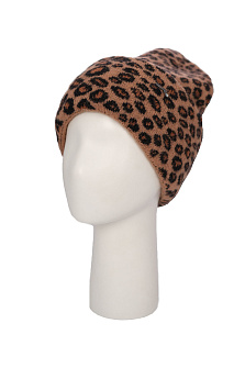 Шапка с отворотом из мохера и шерсти / Vizio