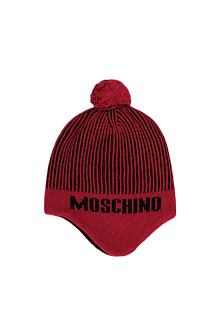 Шапка с помпоном на флисе / Moschino