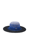 Шляпа широкополая SEEBERGER лето жен. 25 0Y-00018203 (универсальный, светло-голубой/голубой, 6761 light blue/swallow blue)