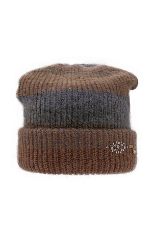 Шапка колпак двойной отворот GESSATO GOLD VIZIO зима жен. 230 SALE 0G-00006421