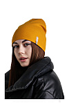 Шапка лопата DELUXE весна/осень ун. 22/23 0Y-00007549 (56-58, горчичный, нашивка)