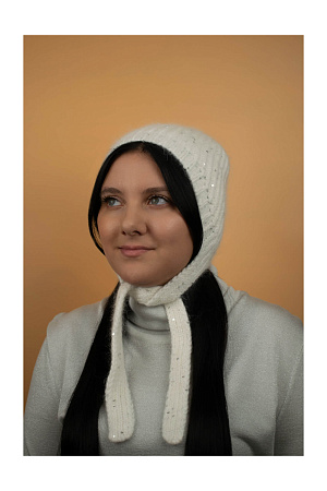 Шапка чепчик на завязках АНГОРА MARIV демисезон жен. 24/25 0Y-00015949