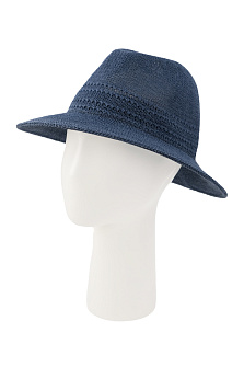 Шляпа федора из хлопка и соломы / Seeberger