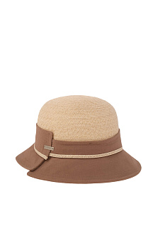 Шляпа клош из льна и хлопка / Seeberger