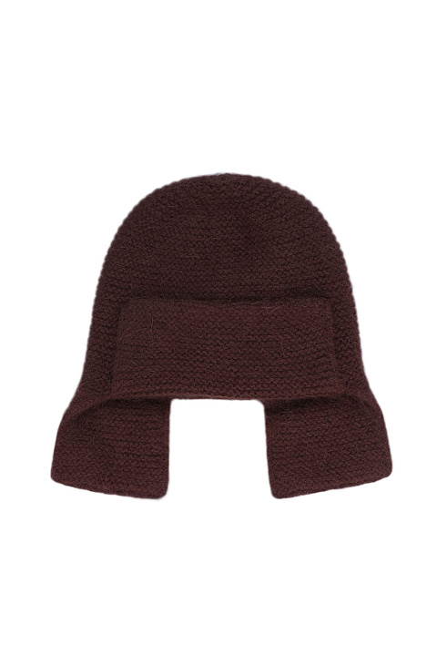 Шапка ушанка из ангоры и шерсти альпаки / Dispacci