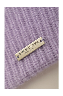 Шапка лопата с отворотом из кашемира / Seeberger