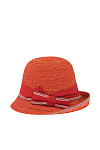 Шляпа BEDACHT лето жен. 200 0G-00008793 (универсальный, красный, полосы, бант)