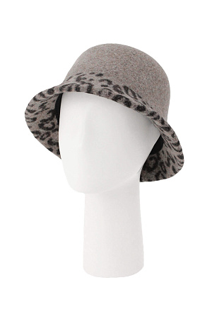 Шляпа котелок ЛЕОПАРД БАНТ ITALY весна/осень жен. 220 SALE 0G-00003334