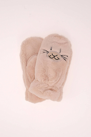 Варежки КОТИК ИСК.МЕХ RANNA&ISMS зима дет. 23/24 0Y-00014095