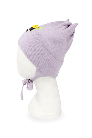 Шапка отворот на завязках НУТЕЛЛА MIALT весна/осень дет. 22 0Y-00004773