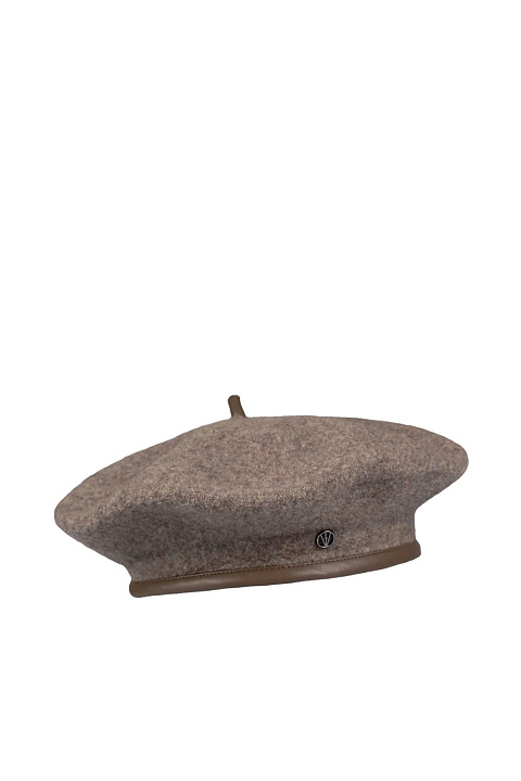 Берет из шерсти и иск.кожи / LOEVENICH