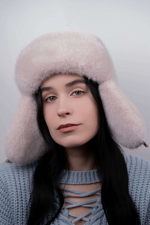 Шапка ушанка на кнопке ЭКО НОРКА МИНИ КНОПКИ зима жен. 25/26 0Y-00013829