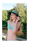 Шляпа федора SEEBERGER лето жен. 230 SALE (универсальный, бежевый/зеленый/темно-синий)