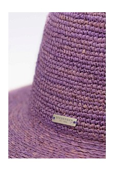 Шляпа федора из рафии / Seeberger