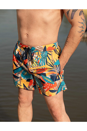 Шорты  купальн. на завязках ALLOVER TROPICAL BIKKEMBERGS лето муж. 23