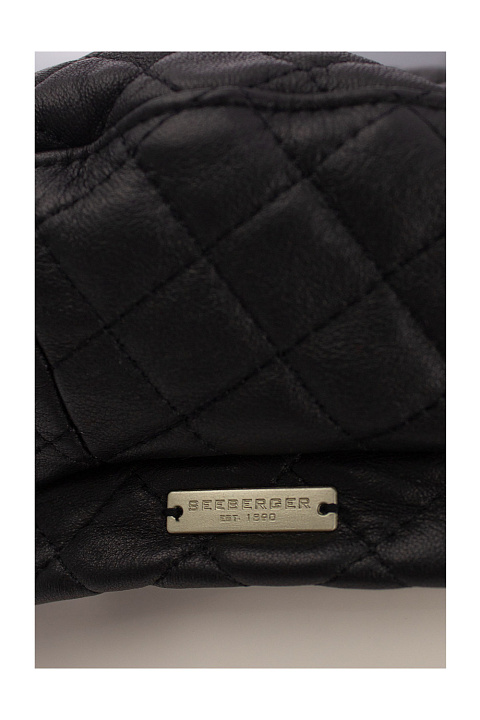 Берет из кожи стеганый / Seeberger