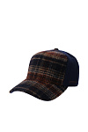 Бейсболка STETSON весна/осень муж. 24/25 0Y-00016876 (универсальный, синий/коричневый, 228 grobes karo/glencheck)