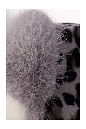 Шапка ушанка на кнопке МИНИ ЭКО НОРКА РЕКС+ПЕСЕЦ зима жен. 25/26 0Y-00018995