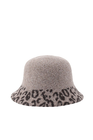 Шляпа котелок ЛЕОПАРД БАНТ ITALY весна/осень жен. 220 SALE 0G-00003334