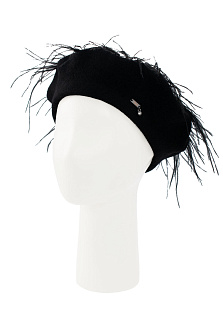 Берет Agatus с перьями зимний / Vizio