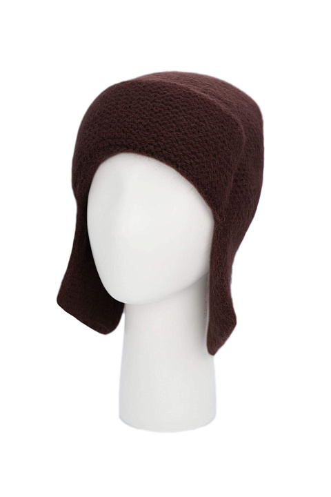 Шапка ушанка из ангоры и шерсти альпаки / Dispacci