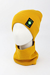 Головной убор лопата WAG ADJI зима жен. 21/22 0Y-00001394 (56-58, горчичный, нашивка)