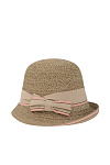 Шляпа BEDACHT лето жен. 200 0G-00008793 (универсальный, бежевый, полосы, бант)