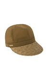 Кепка на резинке SEEBERGER лето жен. 24 0Y-00014673 (универсальный, оливковый, , 53 oliveлейбл)
