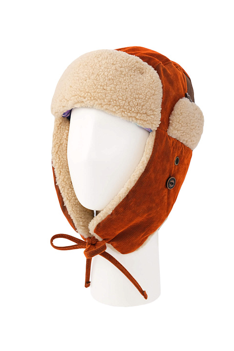 Шапка ушанка из хлопка / Stetson