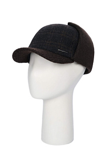 Бейсболка драповая с ушками и флисом