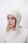 Шапка LUSSURIA VIZIO зима жен. 22/23 0Y-00009444 (56-58, сливки, стразы)
