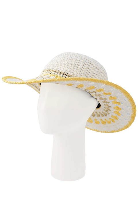 Шляпа широкополая из бумажной соломы / Seeberger
