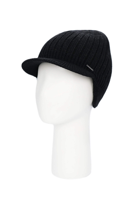 Шапка с козырькоми ушками двухслойная