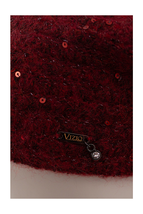 Берет зимний из мохера и шерсти / Vizio