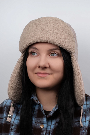 Шапка ушанка ПЛАЩЕВКА+ТЕДДИ FRANT зима жен. 23/25 0Y-00012928