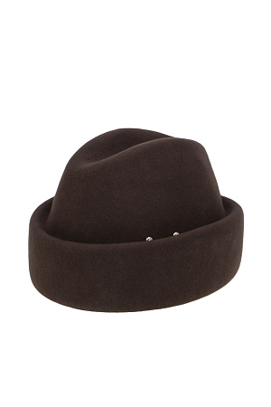 Шапка пилотка с пусетой ФЕТР H.DRESS весна/осень жен. 25 0Y-00018235